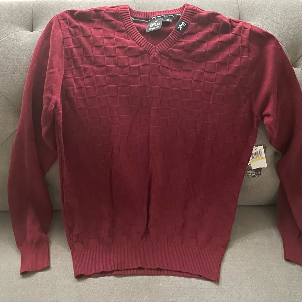 LRG Sweater Maroon Knit - Size Medium